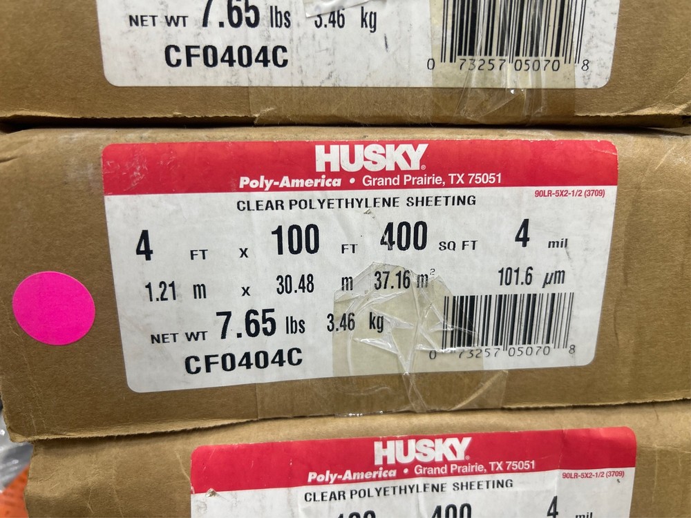 4 ft. x 100 ft. Clear 4 mil Plastic Sheeting