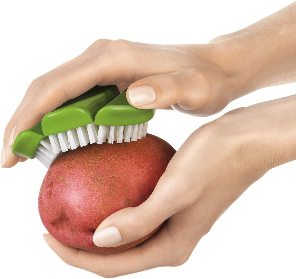 Flexible Vegetable Brush, Green