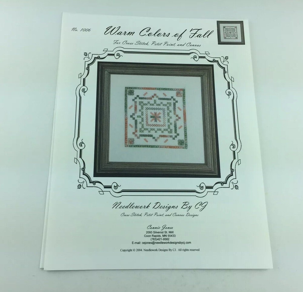 Needlework Designs By CJ Warm Colors Of Fall Needlepoint Pattern