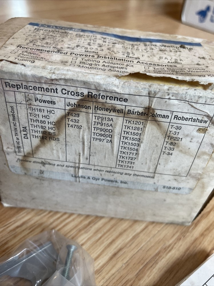 powers pneumatic thermostat 192-208