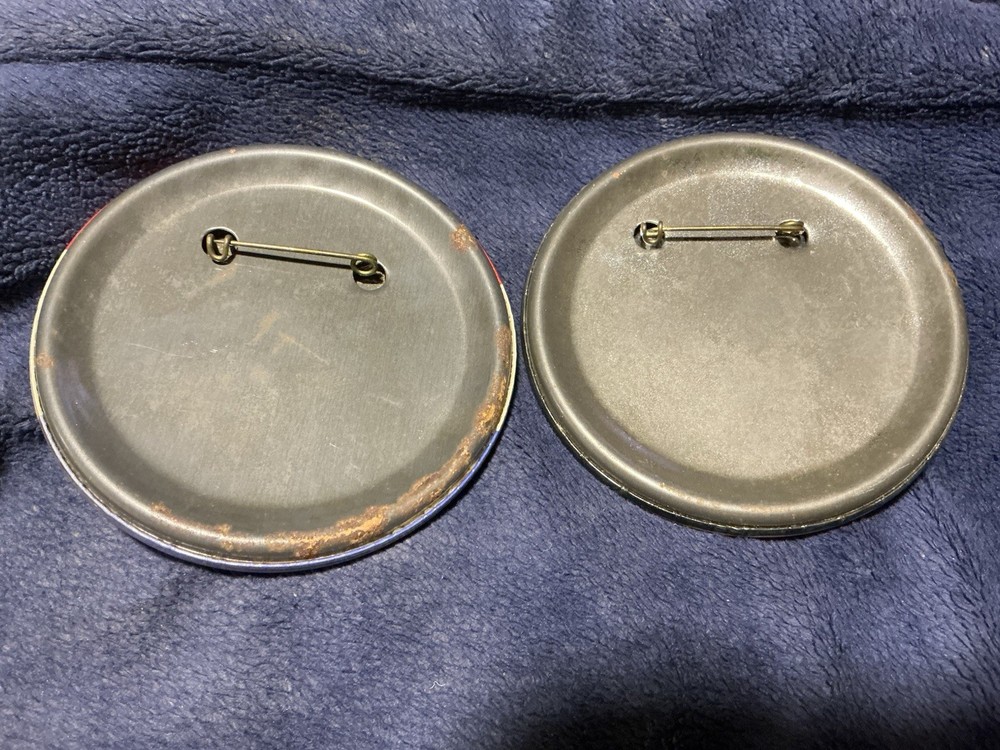2 PINS FROM APOLLO 11 MOON LANDING CELEBRATION TIMES SQUARE