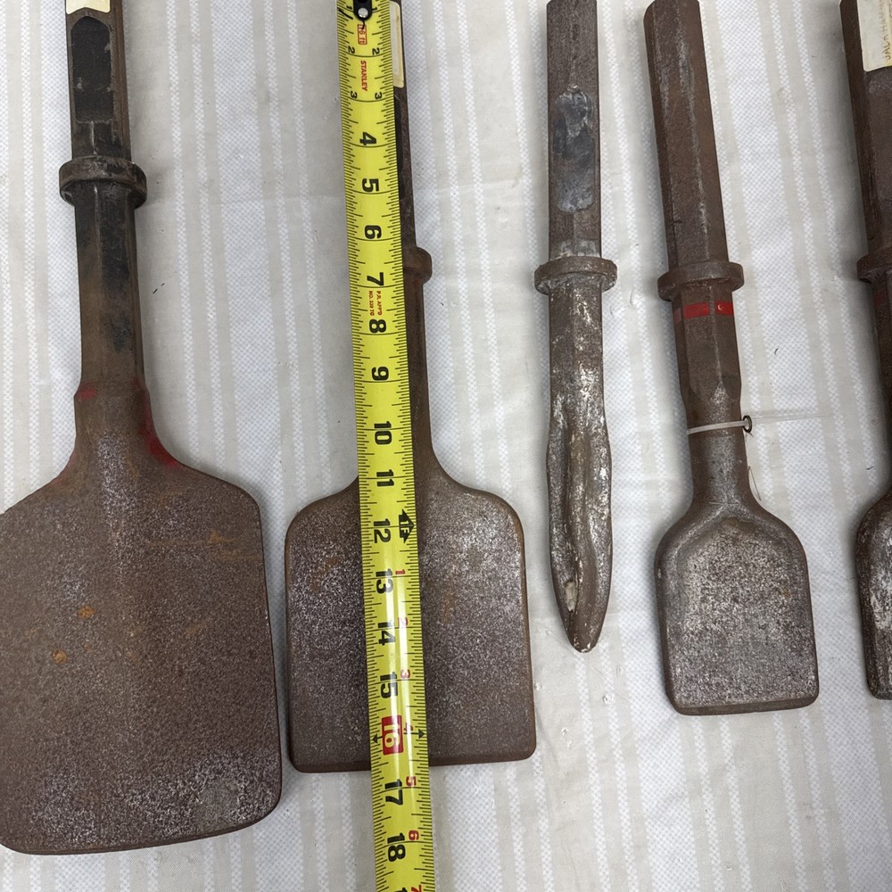 Jack Hammer Chisel Bit set lot of 5