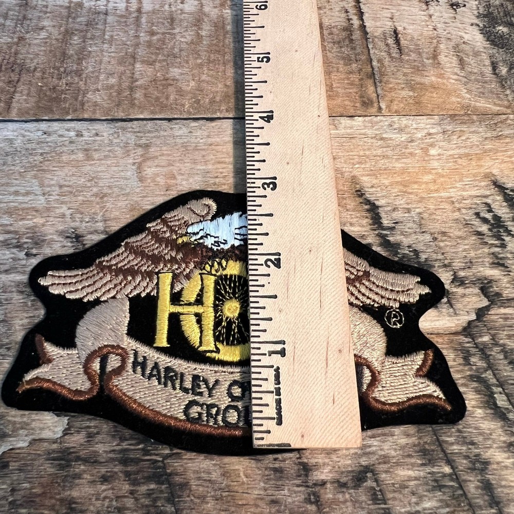 HOG Harley Owners Group Patch Eagle Banner Embroidered Biker Vest