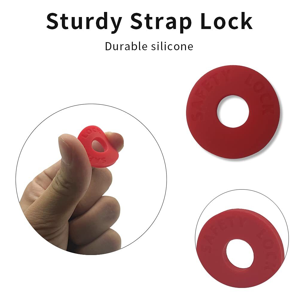 12 Pcs Guitar Strap Locks Silicone Strap Locks Rubber Guitar Protector
