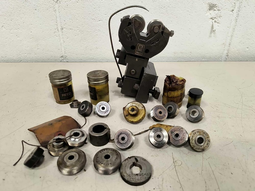 Reed B8 Thread Rolling Head Attachment with Assorted Thread Roll Dies B&S