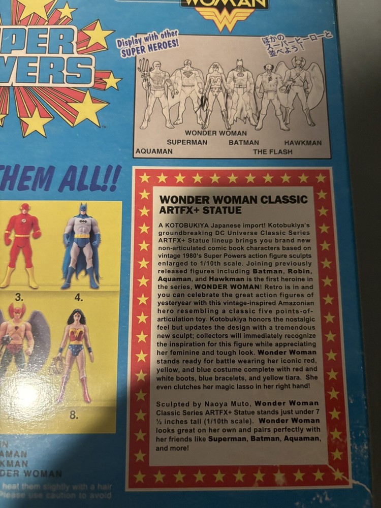 DC Comics™ SUPER POWERS Kotobukiya Kenner EXCLUSIVE Collection Figure STATUE SET