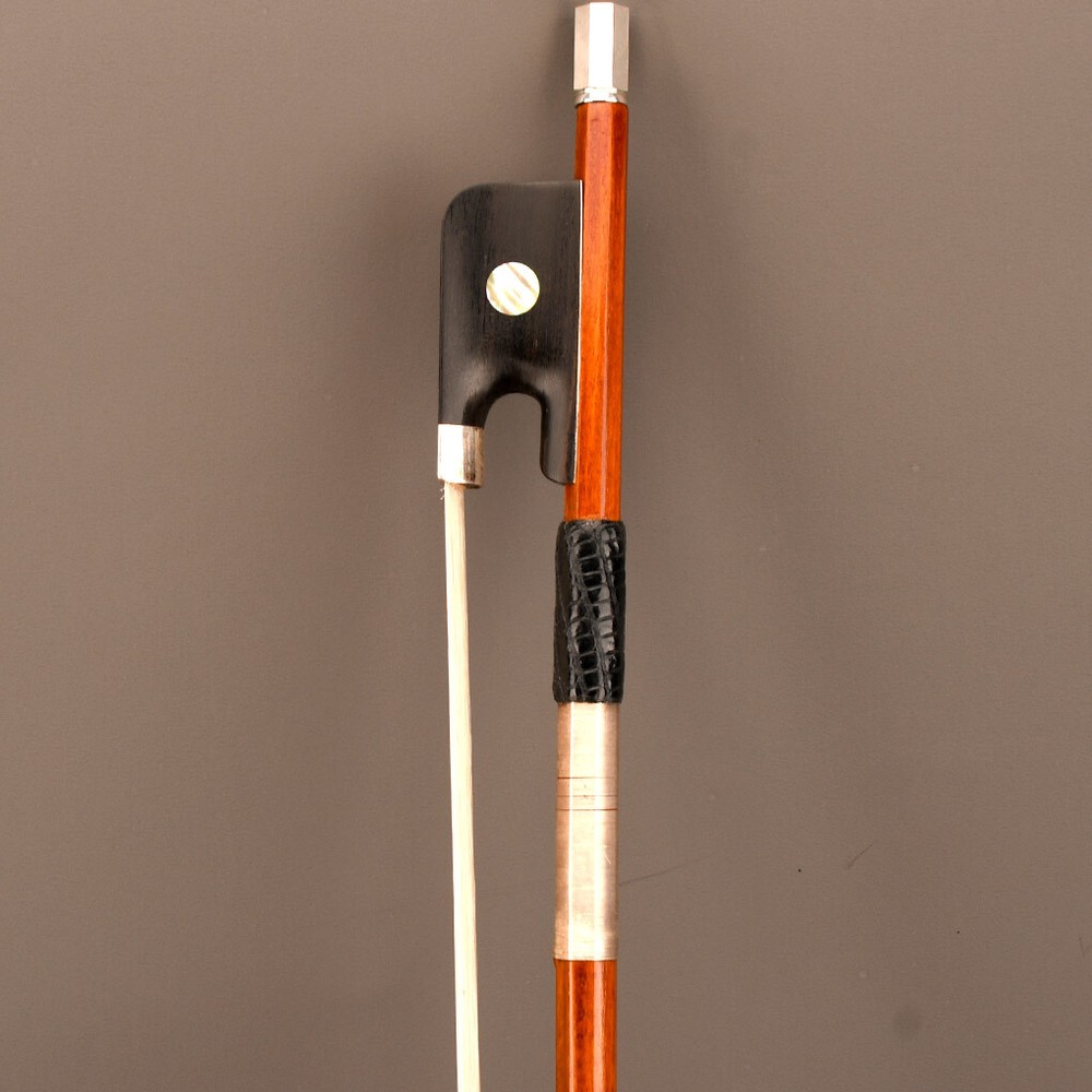 D.Peccatte Copy Pro Master Pernambuco Cello Bow 4/4 Ebony Single eye Frog Silver