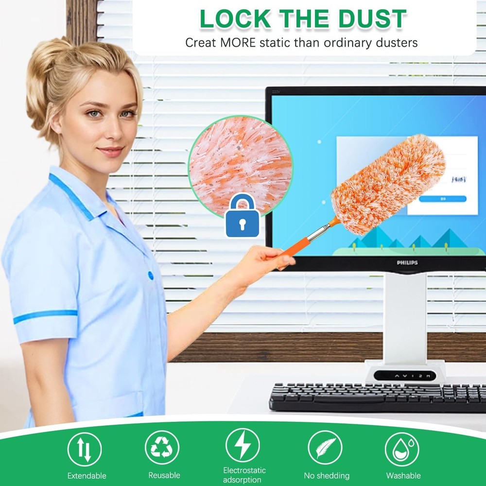 Telescoping Feather Duster 30 Inch 2 Pack New