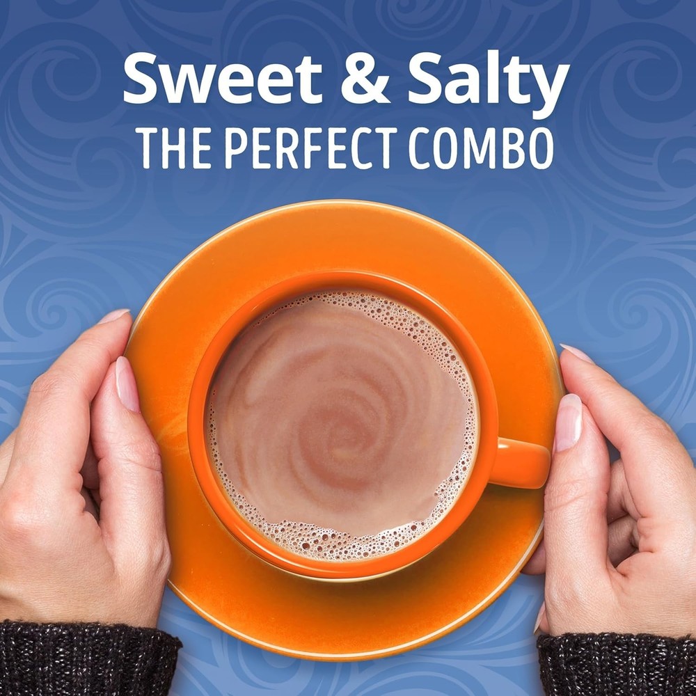 Gourmet Salted Caramel Flavored Hot Cocoa - 8 Individually Packaged Envelopes