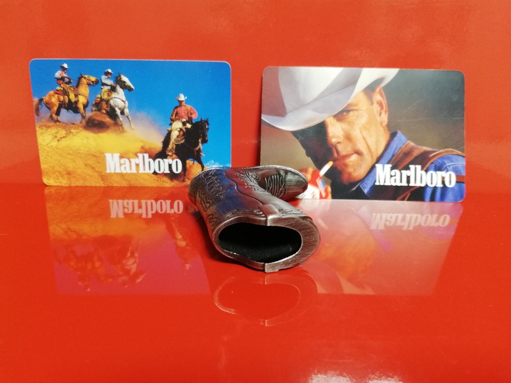 Marlboro Cowboy Boot Case for Mini Bic Lighter