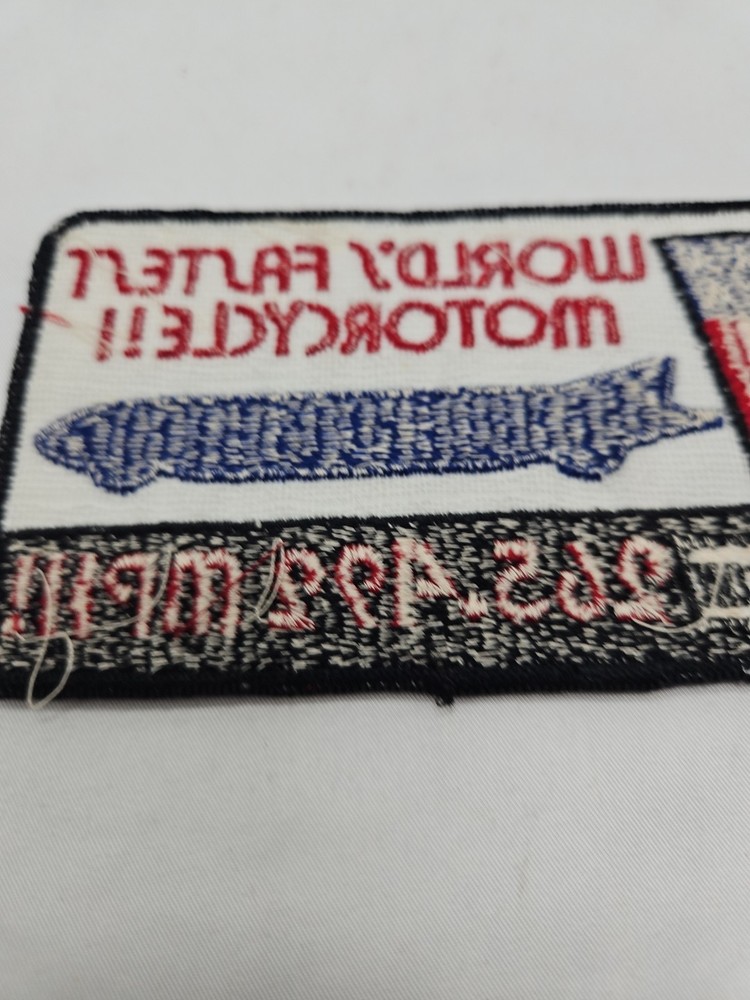 Harley Davidson Worlds Fastest Motorcycle Patch