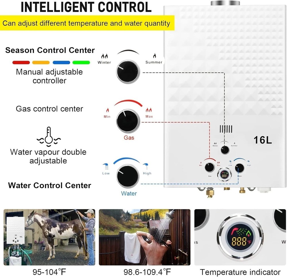 Lightweight Outdoor Gas Hot Water Heater