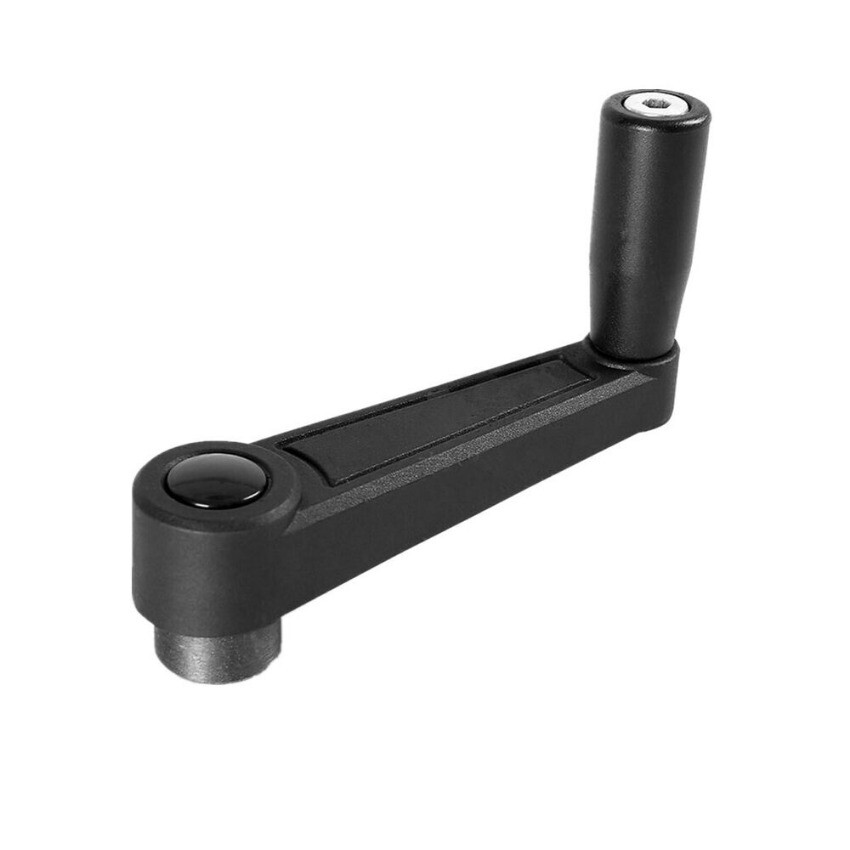 Crank Handle with Round or Square Installation Hole and Revolving Handle