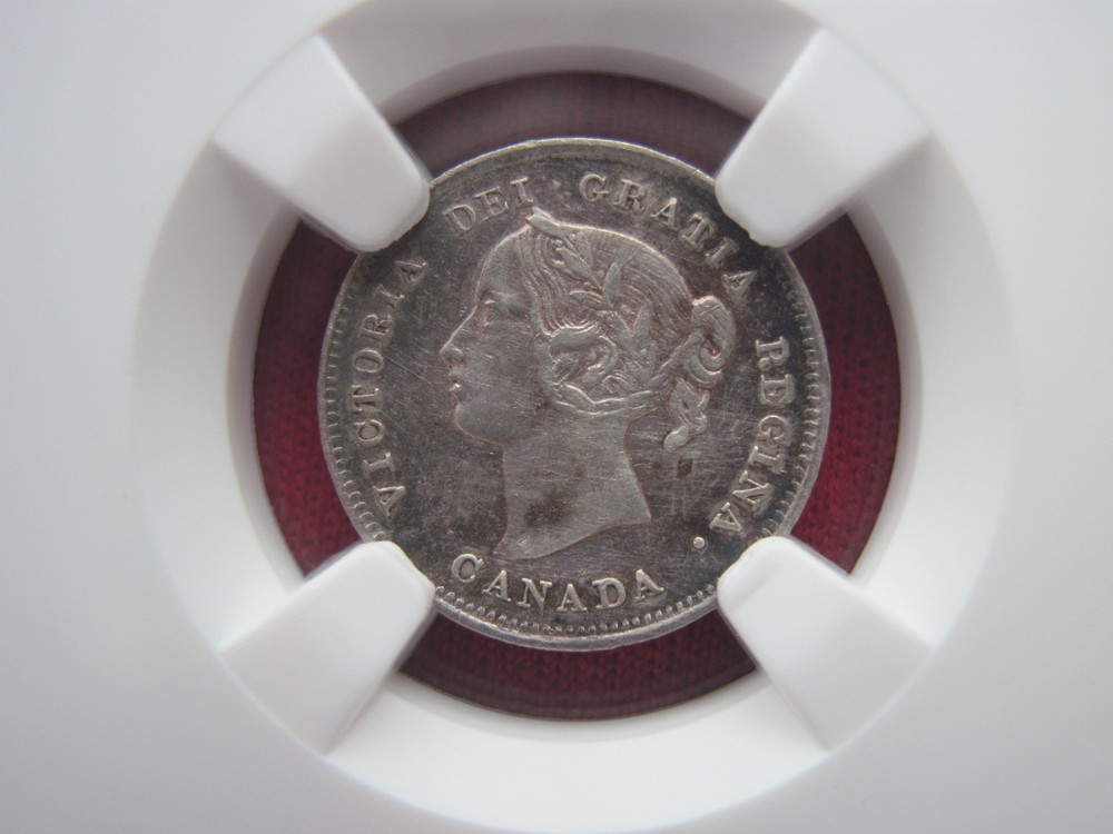 Canada, 1898 Five Cent Silver NGC XF Details