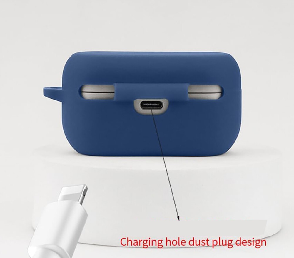 Shockproof Silicone Case Earbuds Pouch Cover W/ Clip Hook for Technics EAH-AZ80