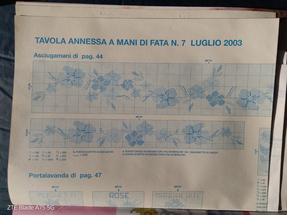 Fairy Mani No.7 July 2003 - Original Craft Pattern Sheets & Decals - Italy