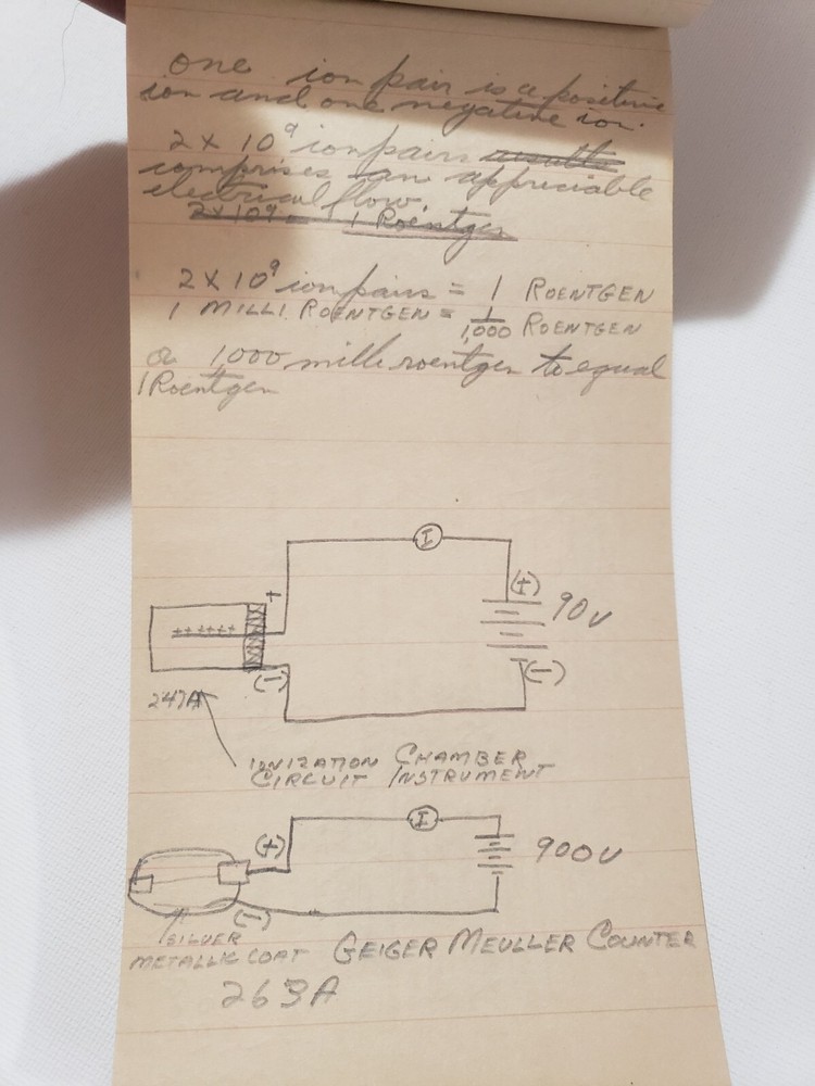 RARE 1947 NAVY OFFICERS NUCLEAR ATOMIC BOMB EXPLOSION SHIP TRAINING NOTEBOOK