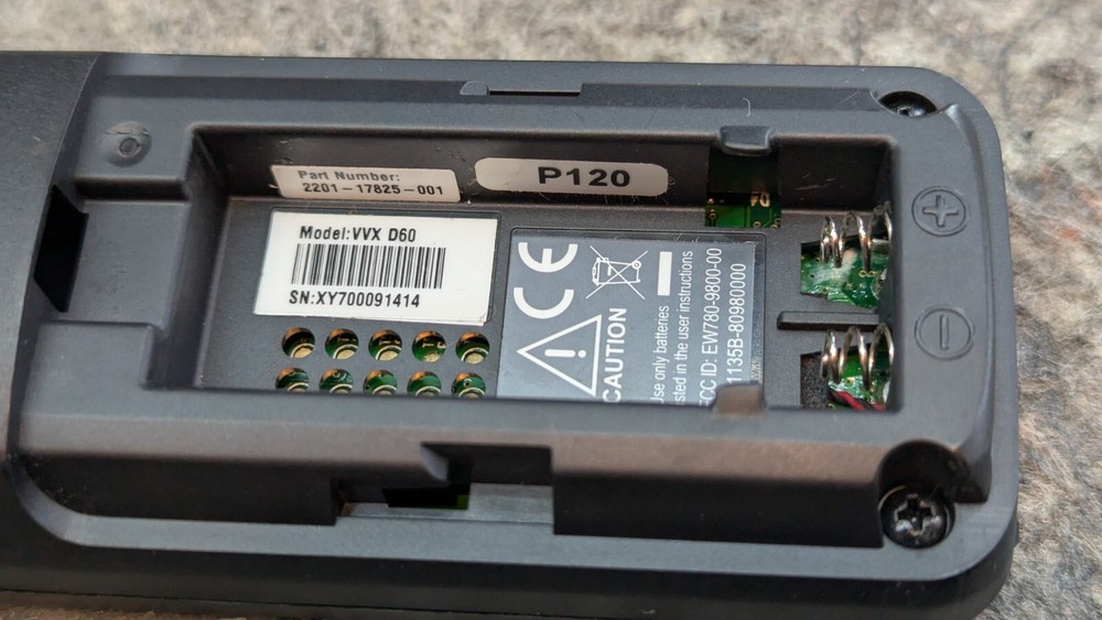 🔥New/Open Box🔥 Polycom VVX D60 Wireless Handset - Replacement