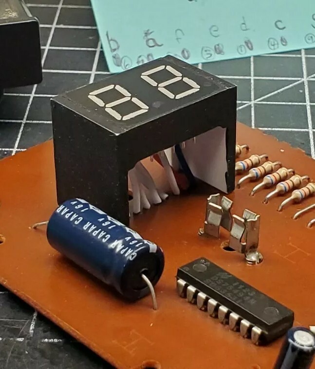 1981 Dark Tower Board Game - Upgrade Brighter Custom Digit Display