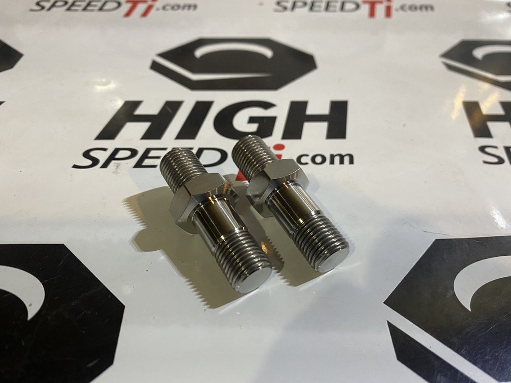 Titanium Sprint Car Front Lower Shock Stud 2pc Kit 2.000 in.