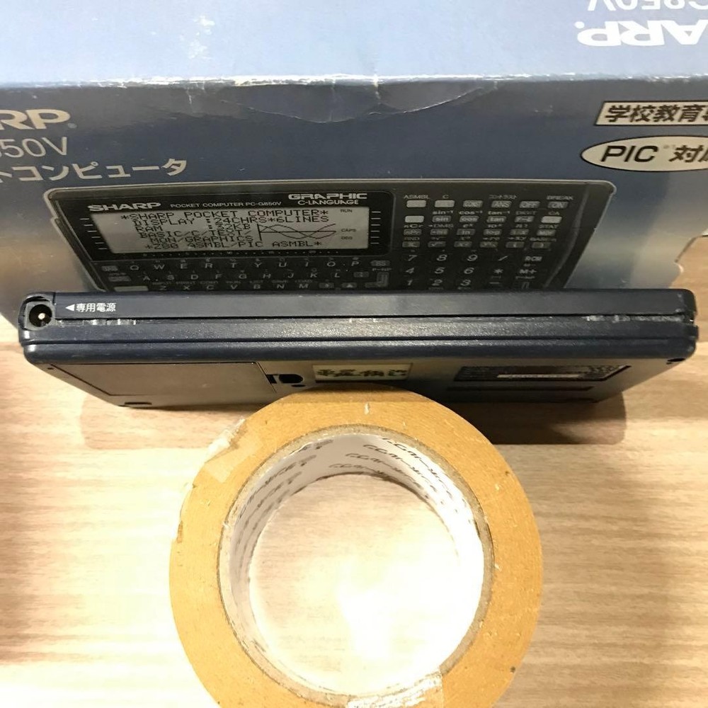 SHARP PC-G850V Pocket computer PC Function Calculator Tested