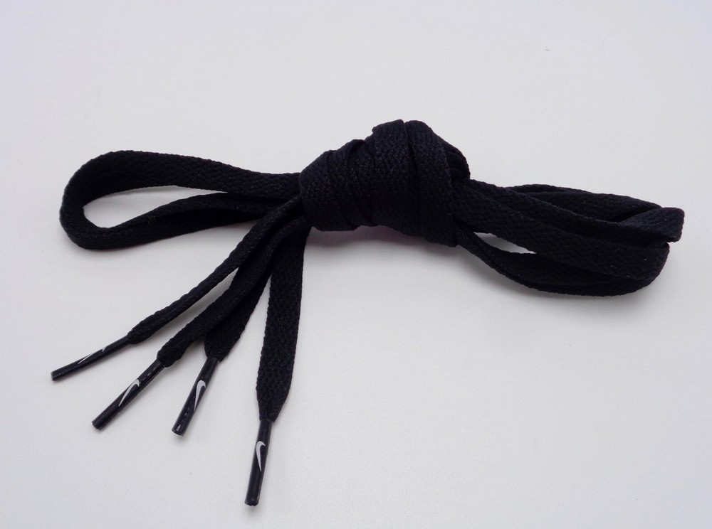 Nike Core Flat Laces Shoelaces 39" Black/White