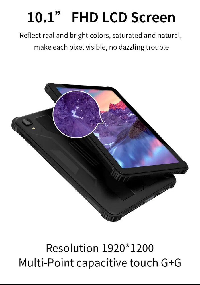 High Performance 10'' IP68 Waterproof Android 12 Rugged 4G Tablet PC