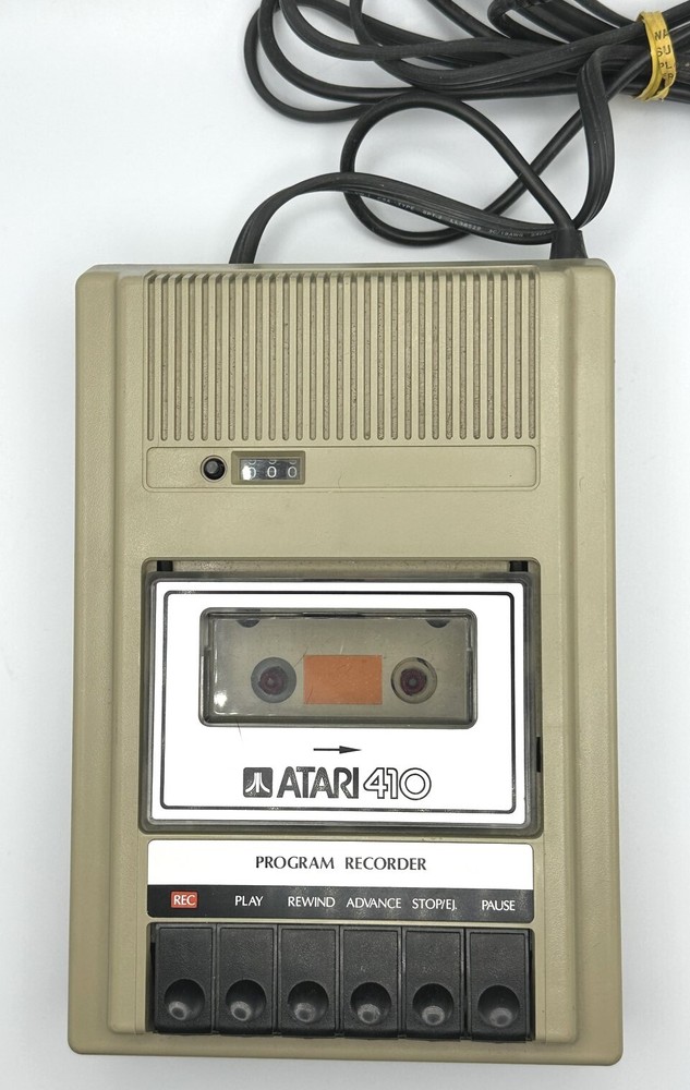 ATARI 410 Data Cassette PROGRAM RECORDER for ATARI 8-Bit Home Computers 400/800