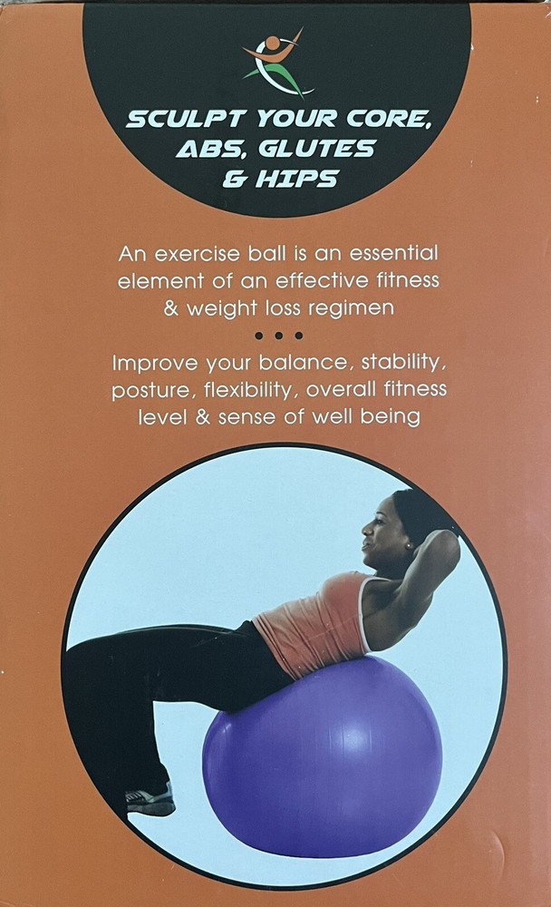 Smarterlife Premium Exercise Ball - 75 cm Black