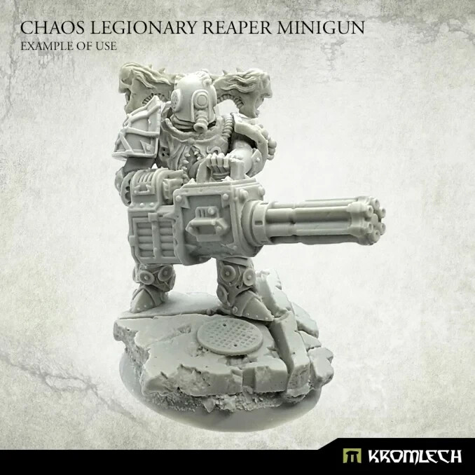KROMLECH CHAOS LEGIONARY REAPER MINIGUN