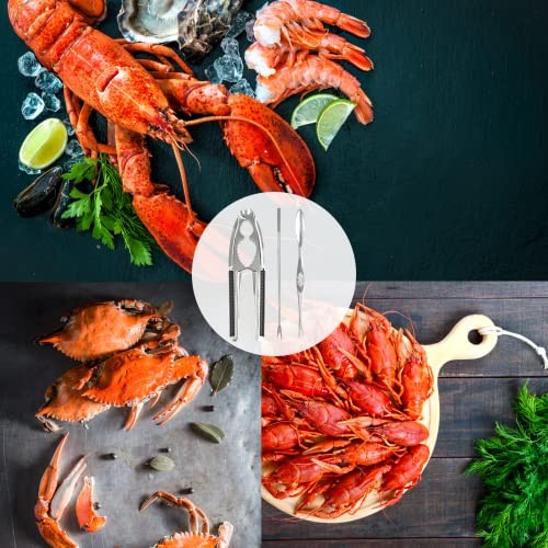 Nut Crackers Walnut Cracker Heavy Duty Shell Cracker with 2 PCS Black