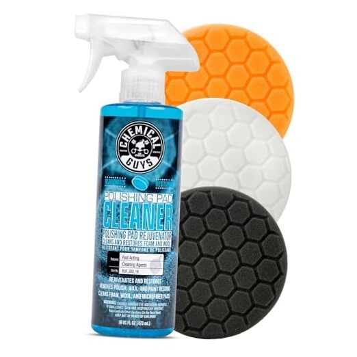 Buffing Pad Sampler Kit - 4 Piece Detailing Set with 3 Professional Foam 6.5"