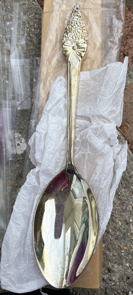 1996 Avon SilverPlated Holiday Serving Spoon