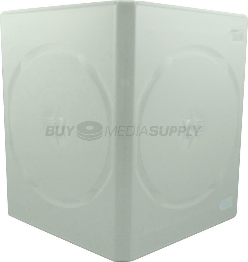 14mm Standard White Double 2 Discs DVD Case Lot