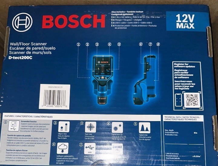 BOSCH D-tect 200 C Wall And Floor Scanner