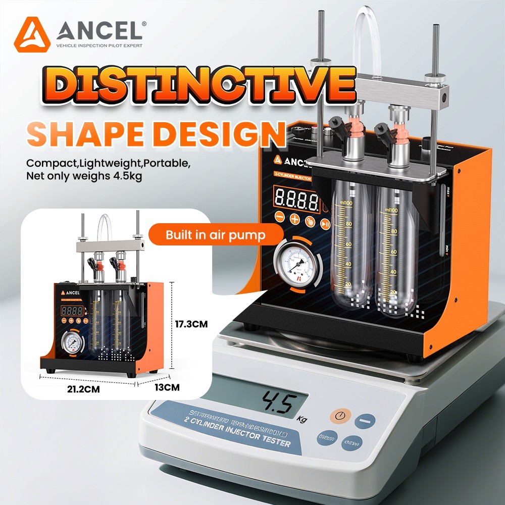 ANCEL JC200 Injector Cleaner Tester Uniformity Detection Atomization Observation