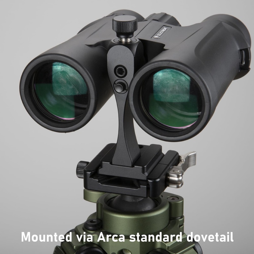 Binocular Tripod Adapter | Quick Release, 1/4"-20 Thread & Arca-Dovetail, CNC...