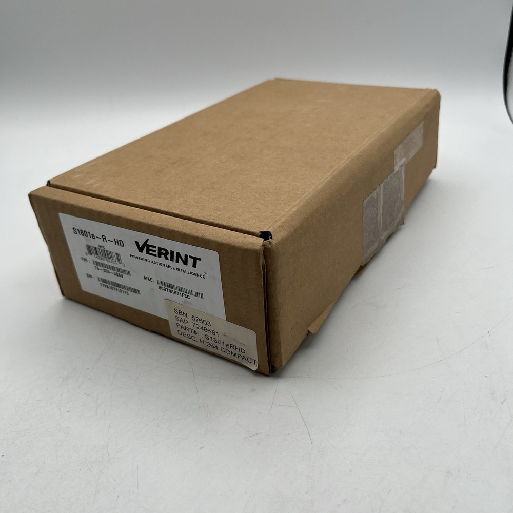 NEW IN BOX!! Verint Video Decoder IP Streams/HDMI Display - S1801E-R-HD
