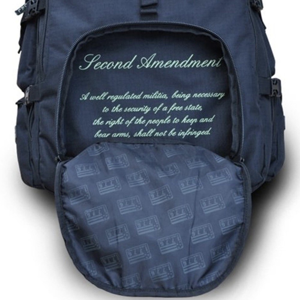 1776 SECOND AMENDMENT RANGEPACK Heavy Duty Black Tactical Backpack Outdoor Bag