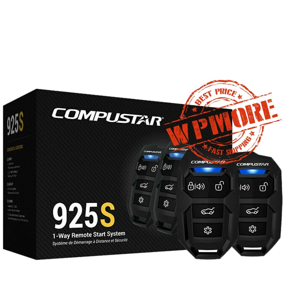 Compustar CS925-S 1-Way 1500-FT Remote Starter + BLADE-AL Bypass Module CS920-S