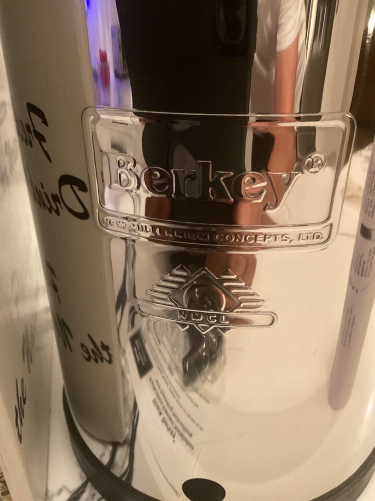 Black Berkey 1.5 Ga Water Purification System Stainless Steel No Filter Open Box