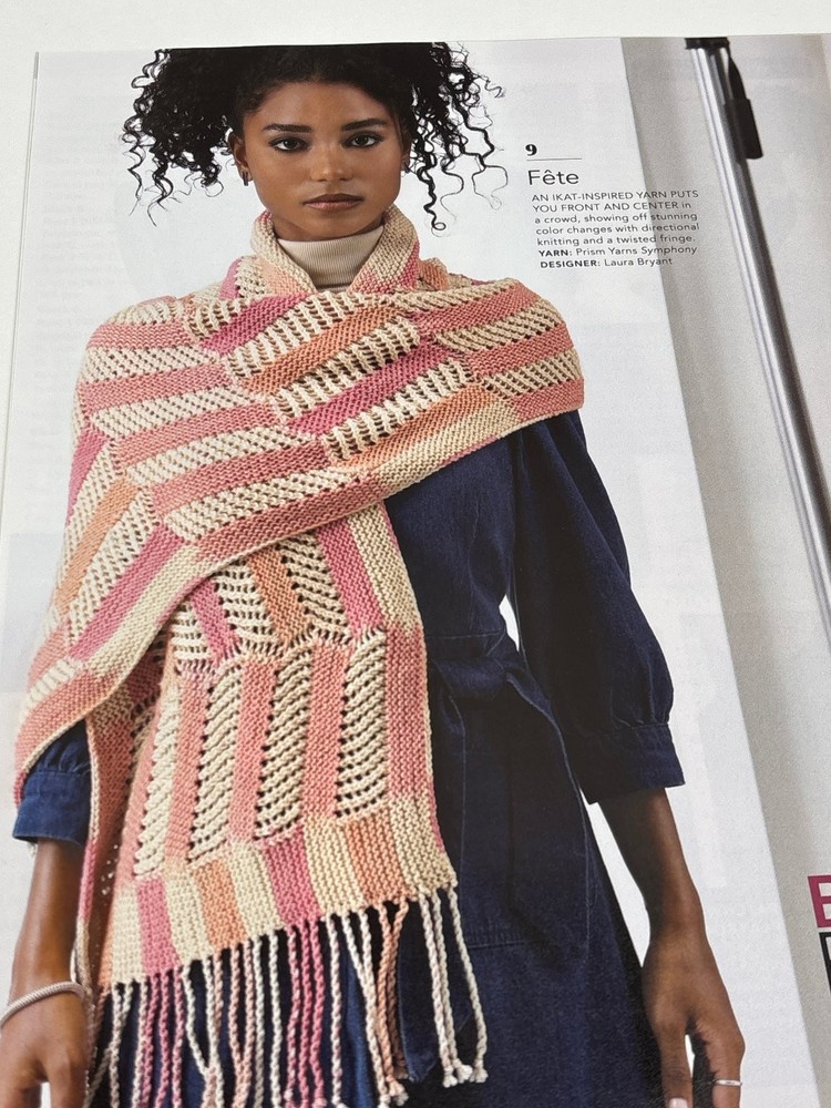 Fête Wrap Knitting Pattern Magazine Pages