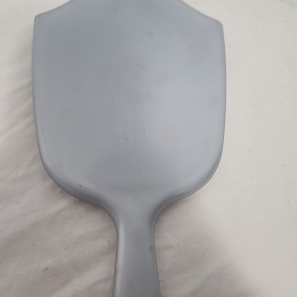 Vintage Handheld Mirror Celluloid Blue