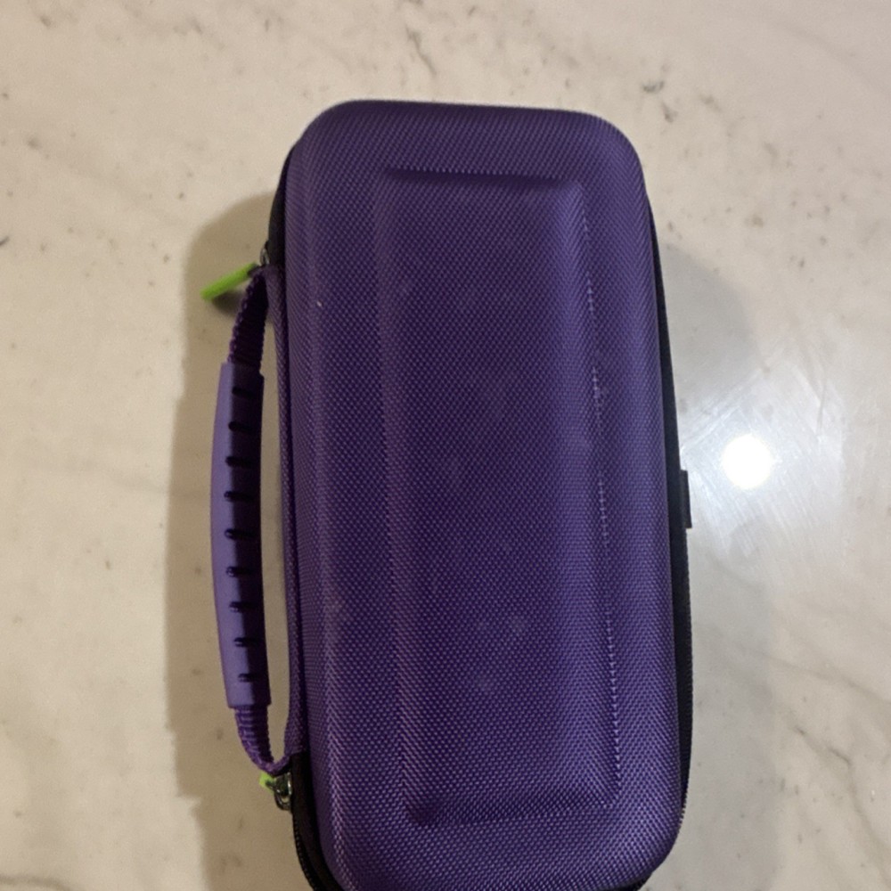 Purple Hard Shell Travel Case for Nintendo Switch Console with Handle