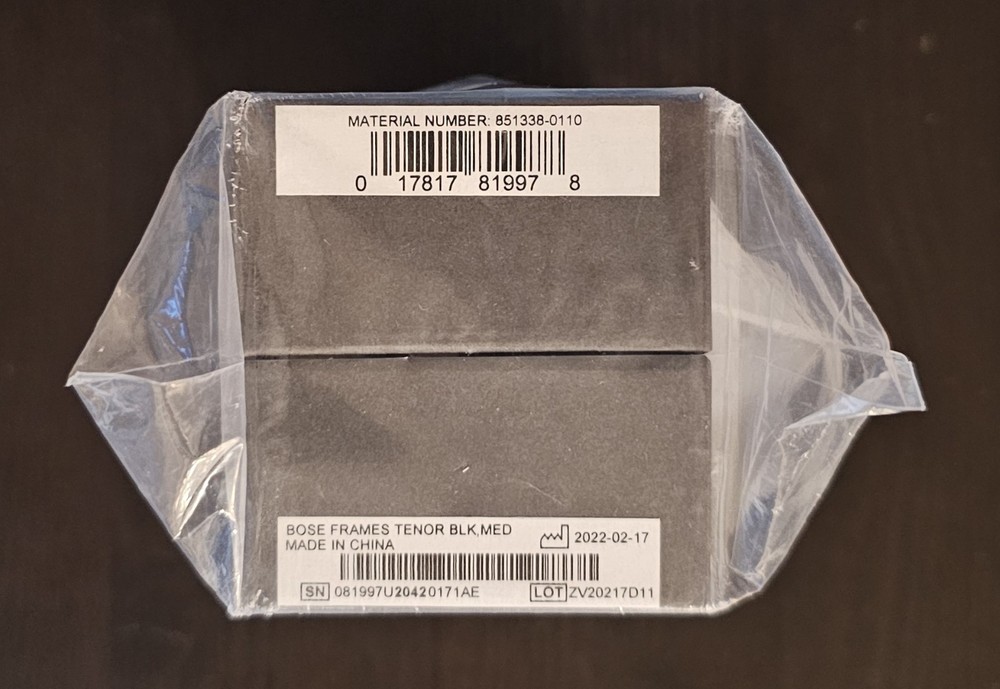 Bose Frames Tenor Rectangular Blue Tooth Audio Sunglasses