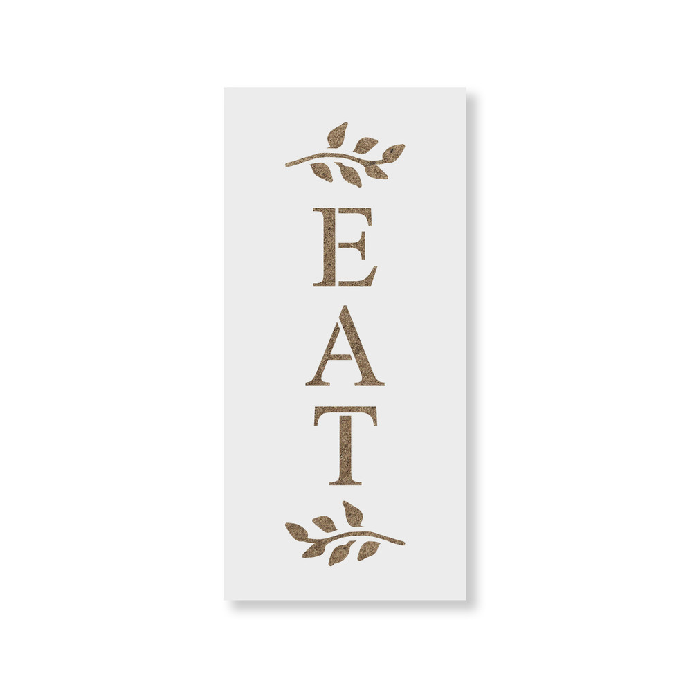 Eat Branches Stencil - Durable & Reusable Mylar Stencils