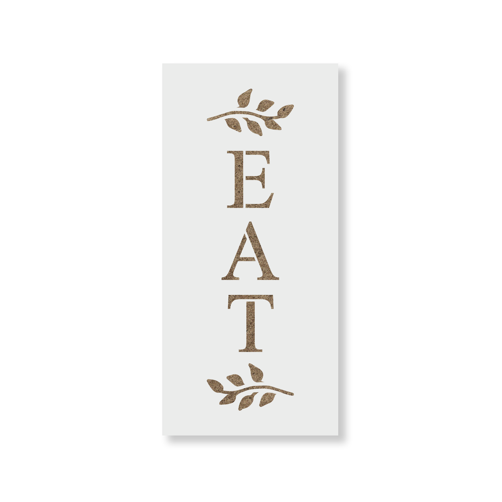 Eat Branches Stencil - Durable & Reusable Mylar Stencils