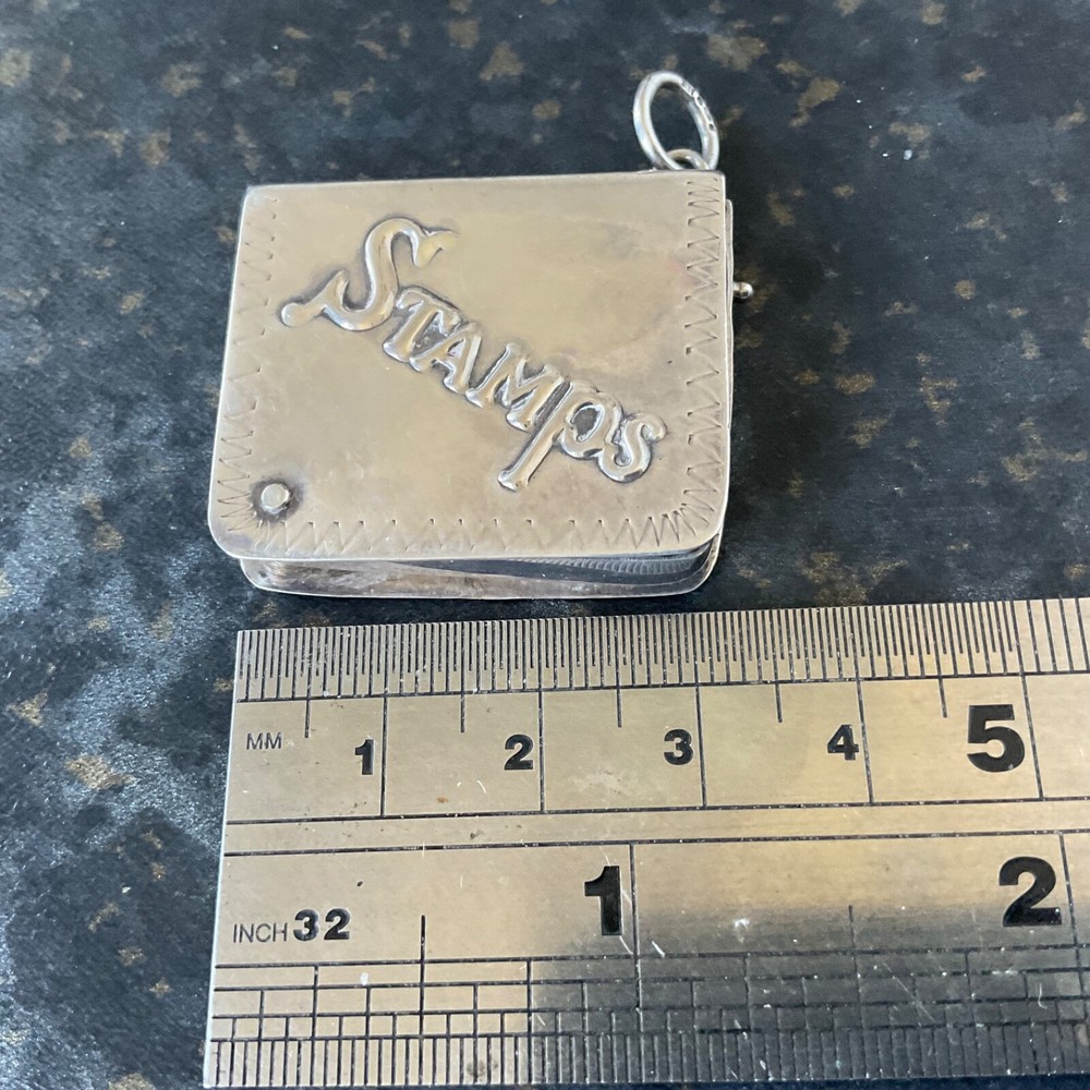 Sterling Silver Stamp Book / Box - Case - Holder