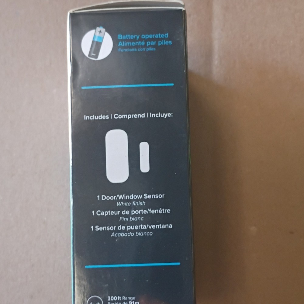 HeathZenith Wireless Battery Door/Window Sensor White CR2032 Compatible