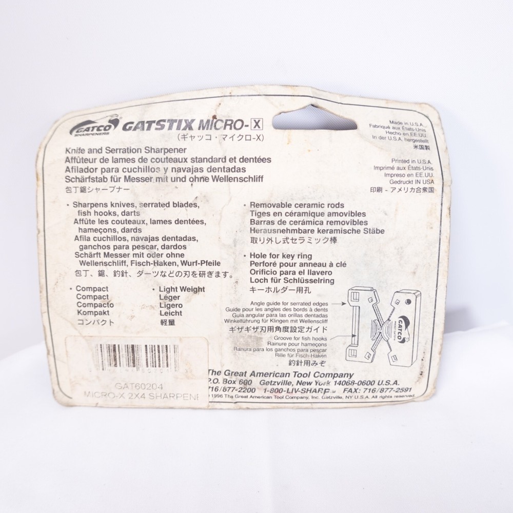 Gatco Sharpener Gatsix Micro Knife and Serration Sharpener New Blue